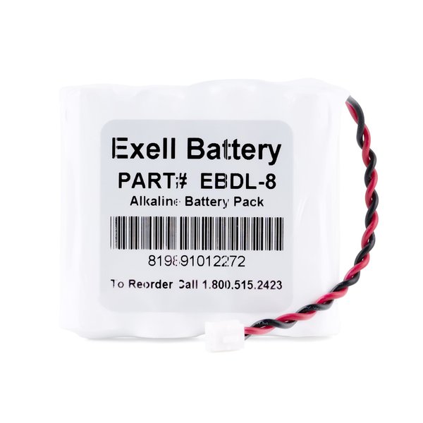 Exell Battery Exell Door Lock Battery Replaces A28110, A28100, 884952 EBDL-8